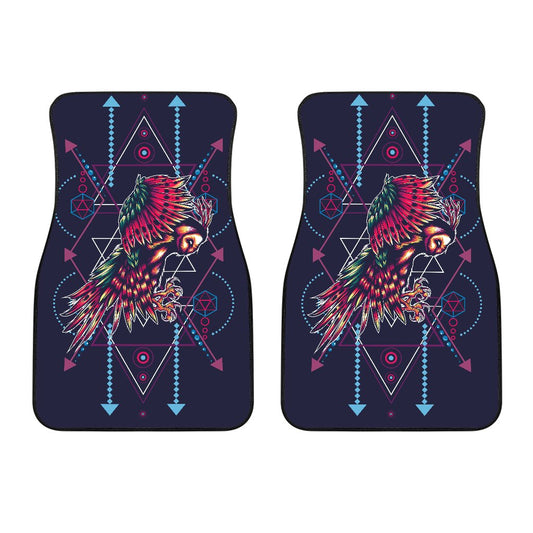 Mythical Owl Geometric Car Floor Mats