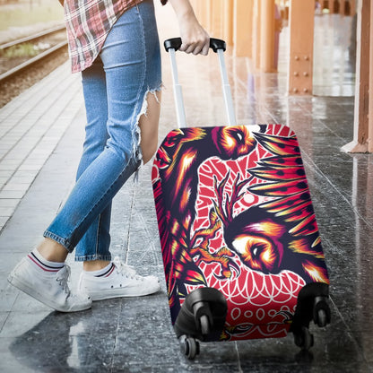 Mythical Owl Geometric Luggage Cover Protector