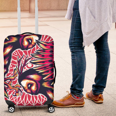 Mythical Owl Geometric Luggage Cover Protector