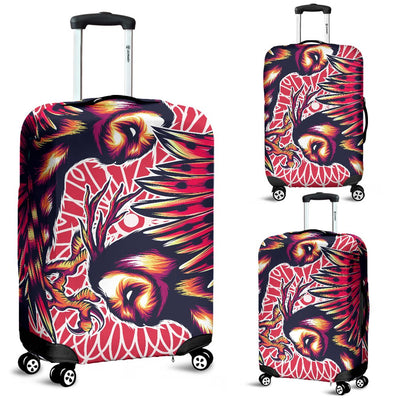 Mythical Owl Geometric Luggage Cover Protector