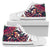 Mythical Owl Geometric Men High Top Canvas Shoes