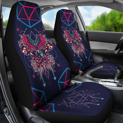 Mythical Owl Geometric Universal Fit Car Seat Covers
