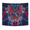 Mythical Owl Geometric Wall Tapestry