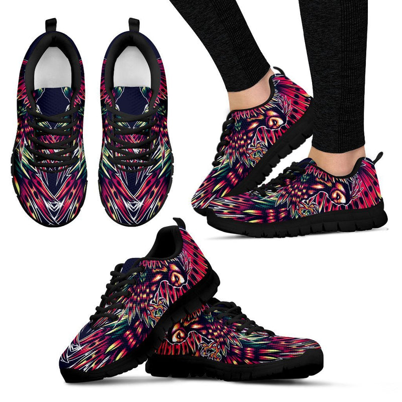 Mythical Owl Geometric Women Sneakers