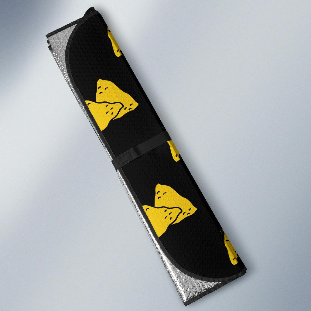 Nachos Pattern Print Design A02 Car Sun Shades-JORJUNE.COM