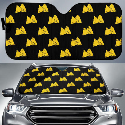 Nachos Pattern Print Design A02 Car Sun Shades-JORJUNE.COM