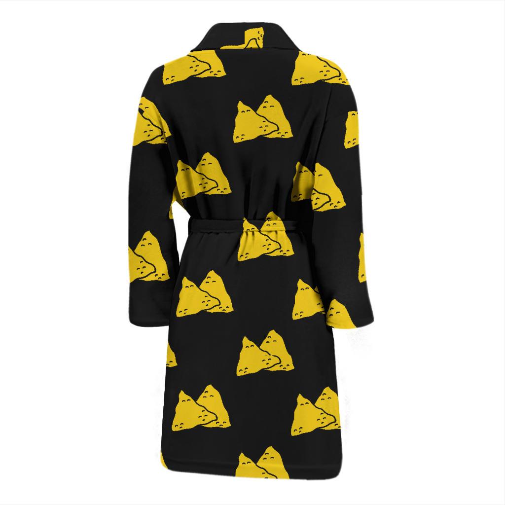 Nachos Pattern Print Design A02 Men Bathrobe-JORJUNE.COM