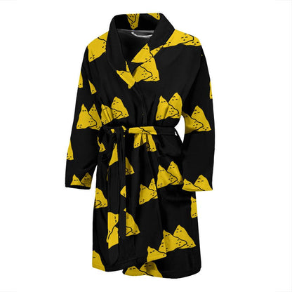 Nachos Pattern Print Design A02 Men Bathrobe-JORJUNE.COM