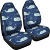 Narwhal Design Print Universal Fit Car Seat Covers