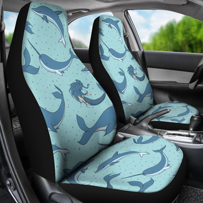 Narwhal Themed Print Universal Fit Car Seat Covers