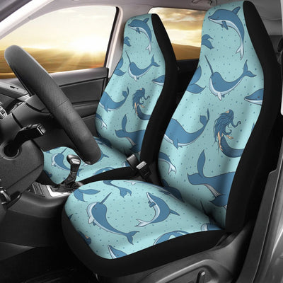 Narwhal Themed Print Universal Fit Car Seat Covers