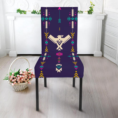 Native American Eagle Indian Pattern Dining Chair Slipcover-JORJUNE.COM