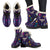 Native American Eagle Indian Pattern Faux Fur Leather Boots