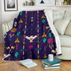 Native American Eagle Indian Pattern Fleece Blanket