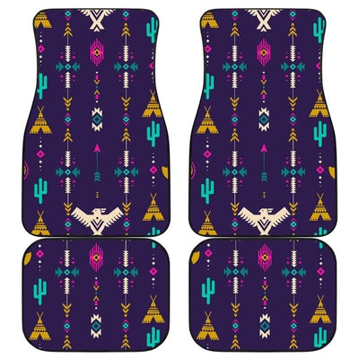 Native American Eagle Indian Pattern Front and Back Car Floor Mats