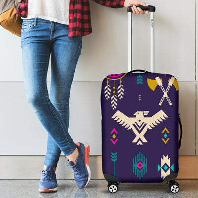 Native American Eagle Indian Pattern Luggage Cover Protector