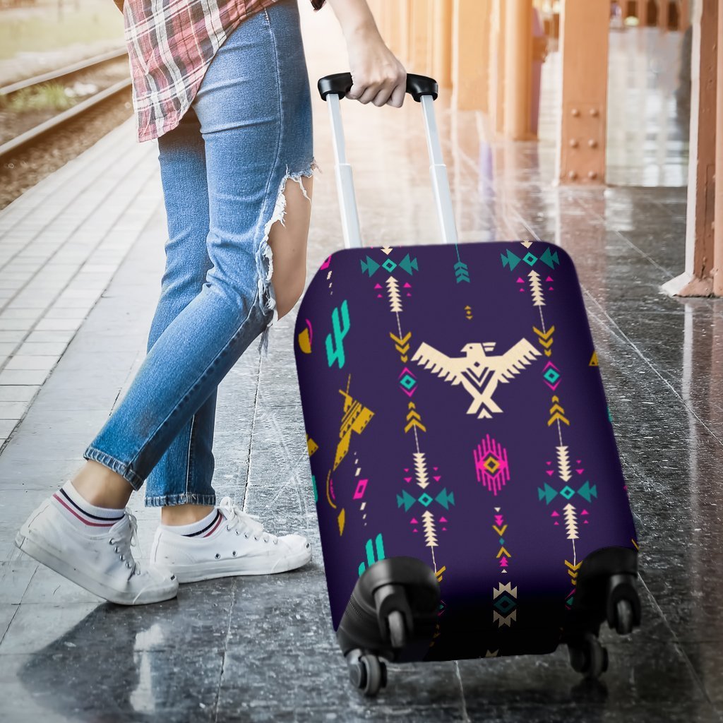 Native American Eagle Indian Pattern Luggage Cover Protector