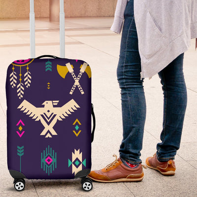 Native American Eagle Indian Pattern Luggage Cover Protector