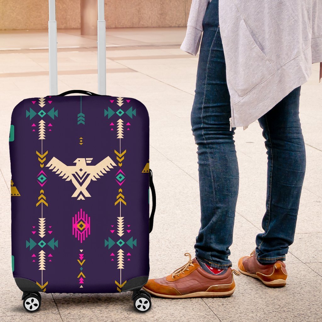 Native American Eagle Indian Pattern Luggage Cover Protector