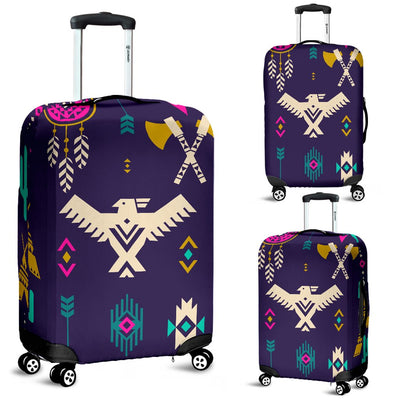 Native American Eagle Indian Pattern Luggage Cover Protector