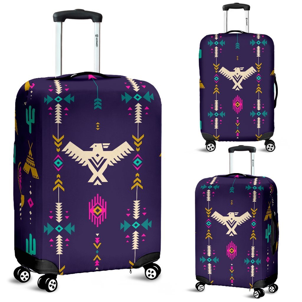 Native American Eagle Indian Pattern Luggage Cover Protector