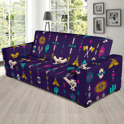 Native American Eagle Indian Pattern Sofa Slipcover-JORJUNE.COM