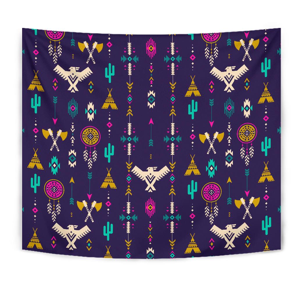 Native American Eagle Indian Pattern Tapestry