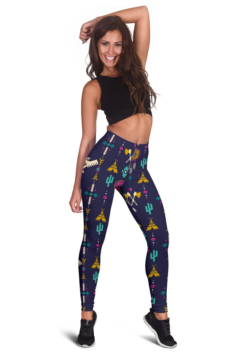 Native American Eagle Indian Pattern Women Leggings