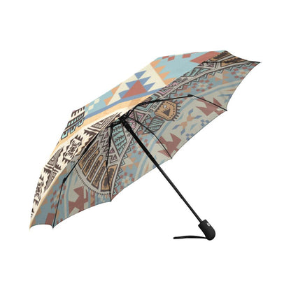 Native American Eagle Pattern Automatic Foldable Umbrella