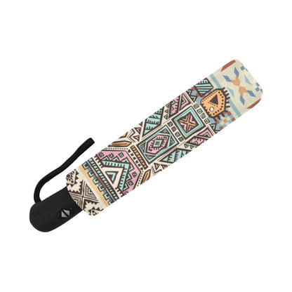 Native American Eagle Pattern Automatic Foldable Umbrella