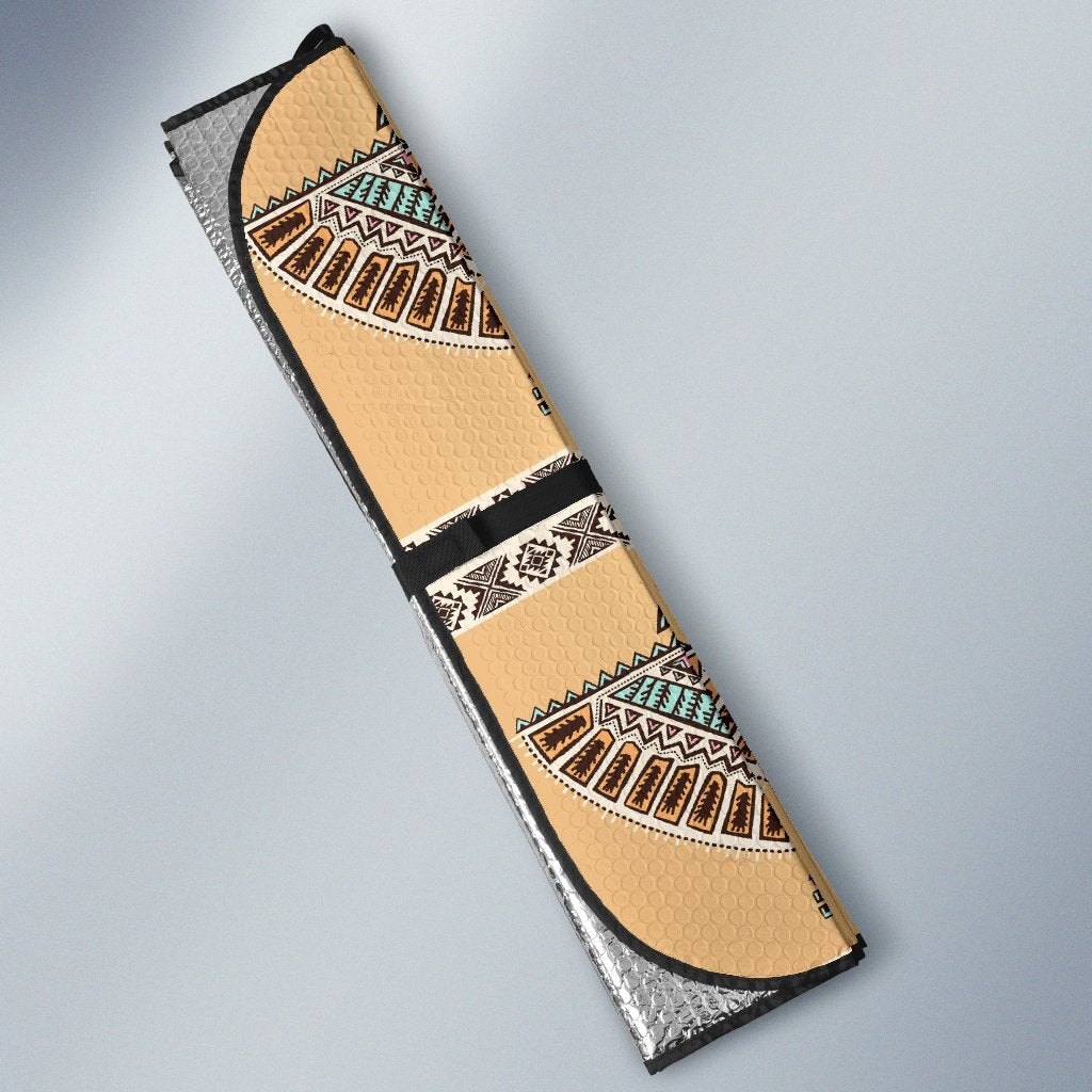 Native American Eagle Pattern Car Sun Shade-JorJune