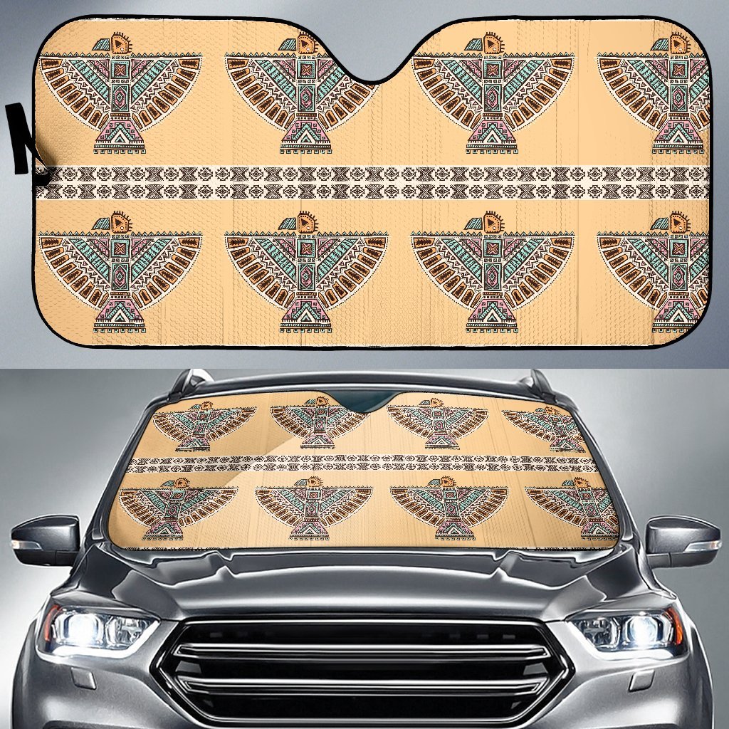 Native American Eagle Pattern Car Sun Shade-JorJune