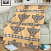 Native American Eagle Pattern Fleece Blanket