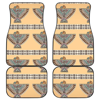 Native American Eagle Pattern Front and Back Car Floor Mats