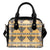 Native American Eagle Pattern Leather Shoulder Handbag