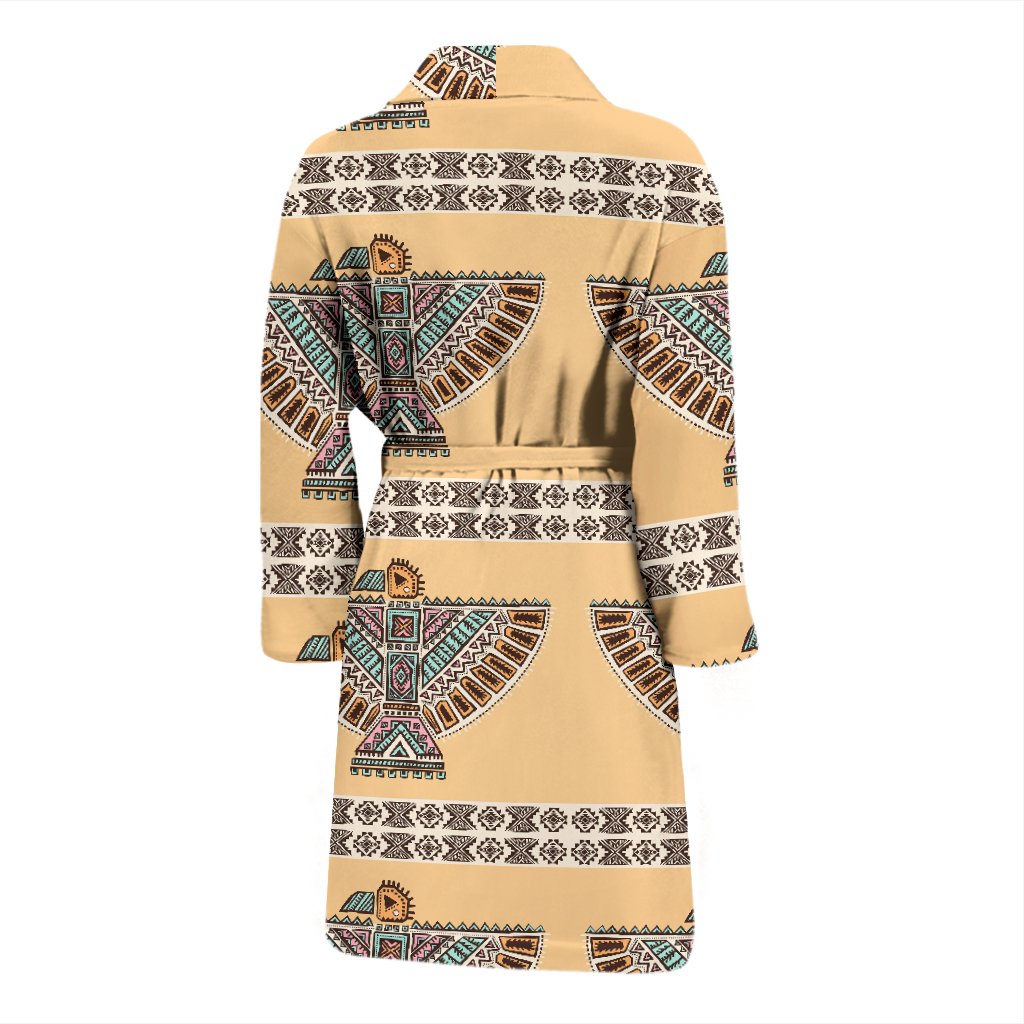 Native American Eagle Pattern Men Bath Robe
