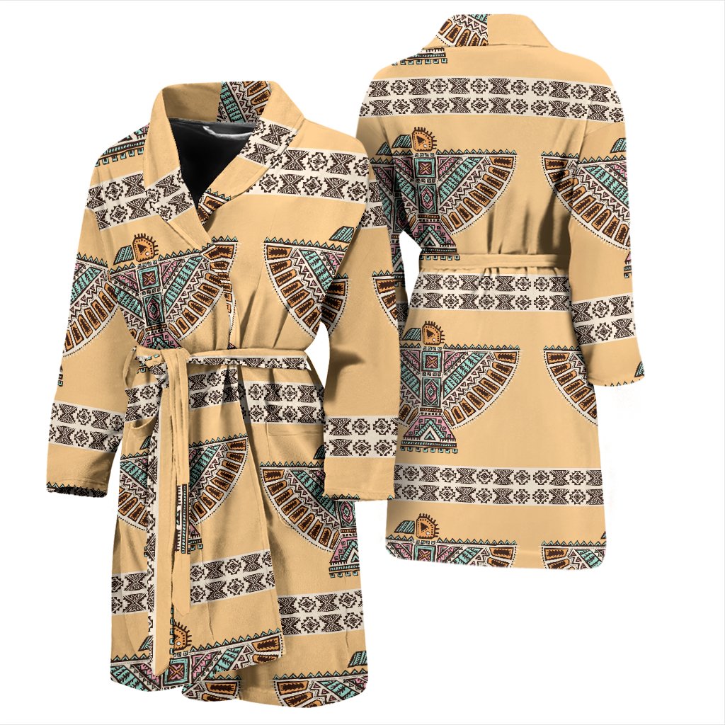 Native American Eagle Pattern Men Bath Robe