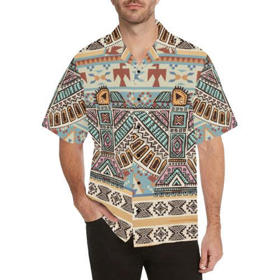 Native American Eagle Pattern Men Hawaiian Shirt