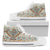 Native American Eagle Pattern Men High Top Canvas Shoes