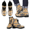 Native American Eagle Pattern Men Leather Boots