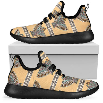 Native American Eagle Pattern Mesh Knit Sneakers Shoes