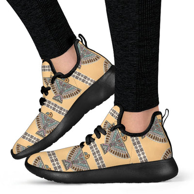 Native American Eagle Pattern Mesh Knit Sneakers Shoes