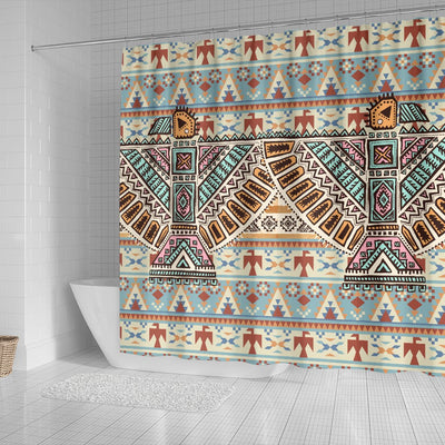 Native American Eagle Pattern Shower Curtain