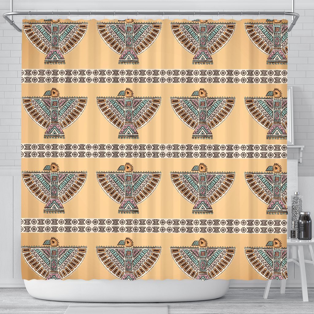 Native American Eagle Pattern Shower Curtain