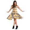 Native American Eagle Pattern Sleeveless Mini Dress