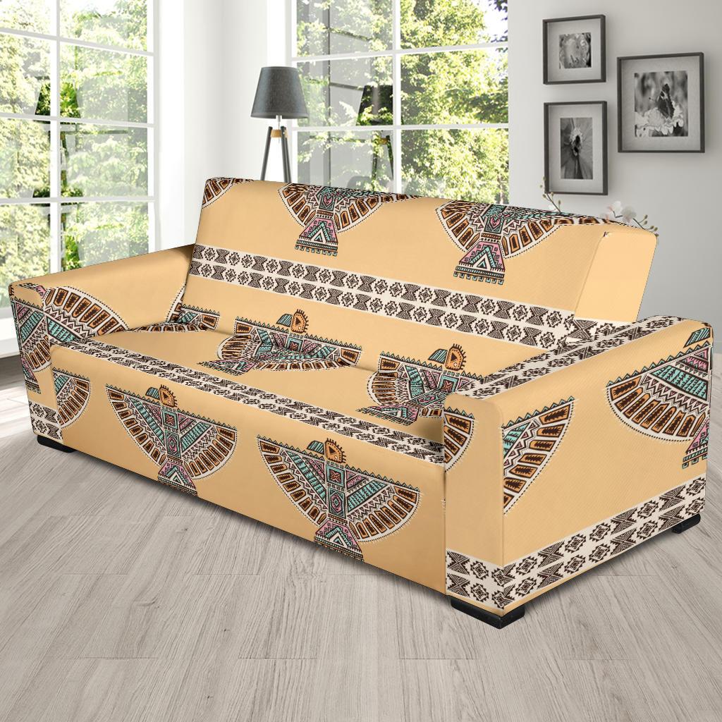 Native American Eagle Pattern Sofa Slipcover-JORJUNE.COM
