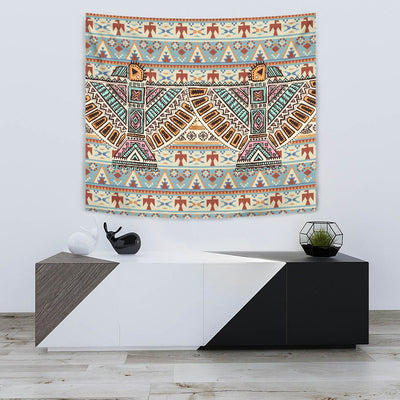 Native American Eagle Pattern Wall Tapestry