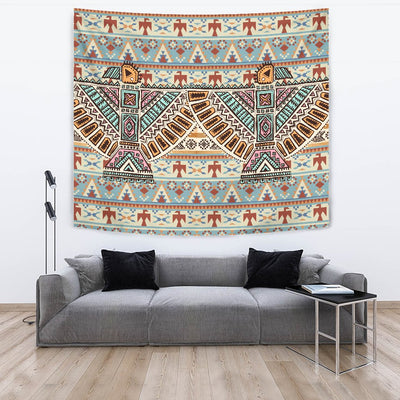 Native American Eagle Pattern Wall Tapestry