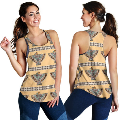 Native American Eagle Pattern Women Racerback Tank Top