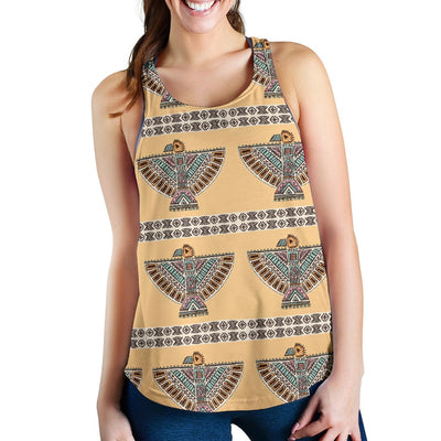 Native American Eagle Pattern Women Racerback Tank Top